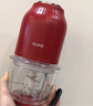 歐科（OUKE） 德國嬰兒寶寶輔食機研磨工具打泥小型家用絞肉打餡電動(dòng)多功能料理機攪拌機 紅色雙刀套餐 曬單實(shí)拍圖