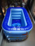 水迪儿童充气游泳池家用小孩沐浴戏水池洗澡池宝宝海洋球池 2.1米一层儿童戏水-电泵 实拍图
