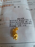 璀百年黃金兔子吊墜 足金999小兔子金吊墜3D硬金十二生肖兔黃金吊墜計價(jià) 金重1.55克 曬單實(shí)拍圖