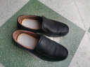 老人頭男鞋牛皮透氣商務(wù)休閑皮鞋男春秋季套腳軟面皮中老年爸爸鞋大碼47 黑色單鞋 40 曬單實(shí)拍圖