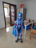 藍(lán)貝妮童裝賽羅奧特曼衣服春秋季男童套裝兒童春裝蜘蛛俠小男孩超人服裝 羅索奧特曼+披風(fēng) 150 碼建議身高140CM 曬單實(shí)拍圖