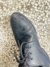 卡帝乐鳄鱼（CARTELO）男士皮鞋商务正装鞋男软皮耐磨透气皮鞋男9611 黑色增高款 37 实拍图