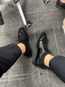 Wpkds皮鞋男2024新款透氣男鞋男士商務(wù)正裝英倫潮流軟頭層羊皮休閑皮鞋 黑色 40 曬單實拍圖