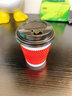 岸寶 一次性奶茶杯咖啡紙杯加厚熱飲打包杯瓦楞三層防燙紙杯紅色帶蓋 紅色280ML帶黑蓋50只 曬單實拍圖