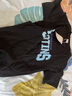 索賓馳（SUOBINCHI）中性風(fēng)潮牌短袖t恤女ins純棉印花寬松情侶夏季上衣 黑色 M 曬單實(shí)拍圖