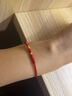 繩奇黃金轉(zhuǎn)運(yùn)珠手鏈女999足金路路通轉(zhuǎn)運(yùn)珠本命年紅繩手鏈/腳鏈情侶款 總金重約:0.24g 曬單實(shí)拍圖