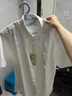 無(wú)印良品（MUJI） 男式 棉水洗牛津 紐扣領(lǐng)短袖襯衫 男士襯衣外套ACC60C4S 白色 L (175/100A) 曬單實(shí)拍圖