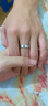 WithLove唯愛品越 白18K金鉆石情侶對(duì)戒 珠邊結(jié)婚戒指 愛的契約 【女戒】Pt950鉑金/定制 曬單實(shí)拍圖