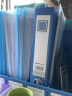 金得利(KINARY) 10个装 60mm牢固耐用粘扣档案盒A4加厚文件资料盒3寸财务凭证收纳盒 F38-10 蓝色 实拍图