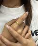 中國黃金（CHINA GOLD）鏤空四葉草黃金戒指足金指環女士七夕節日生日禮物送女友老婆 四葉草戒指 約1.8g 曬單實拍圖