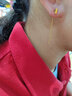 百泰首飾（BATAR JEWELLERY）生日禮物黃金耳飾女足金999圓筒長(cháng)線(xiàn)圓珠耳線(xiàn)5G圓筒金耳環(huán) 圓筒耳線(xiàn)【約0.65g】 曬單實(shí)拍圖