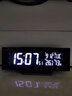 SEIKO日本精工時(shí)鐘70種顏色簡(jiǎn)約臥室插電變色溫濕度多功能時(shí)尚電子鬧鐘 黑色 QHL085K 曬單實(shí)拍圖