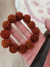 彩荷 紅皮大金剛菩提子手串佛珠散珠高密紅肉六七八瓣 七瓣一串25mm 曬單實(shí)拍圖