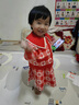 巴拉巴拉兒童套裝女童秋冬新款童裝中大童翻領(lǐng)甜美格子兩件套 紅色調00466 100cm 曬單實(shí)拍圖