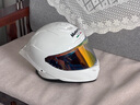 摩雷士（MOTORAX）全盔頭盔冬季保暖大尾翼男女摩托車(chē)四季個(gè)性酷賽跑機車(chē)招財貓R50S 珍珠白【透明片+送彩片】無(wú)兔耳 2XL【建議62CM】 曬單實(shí)拍圖