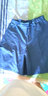 婕米兒短褲夏季女五分褲外穿寬松高腰天絲牛仔闊腿中褲裙褲女2025薄新款 淺藍 3XL （建議146-160斤） 曬單實(shí)拍圖