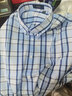 杉杉（FIRS）【DP免燙】長(cháng)袖襯衫男免燙商務(wù)休閑純棉 B7-T881長(cháng)袖藍格 40  曬單實(shí)拍圖