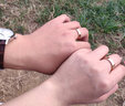 Colaivkloia情侶戒指男女對戒316L精鋼一對滿天星素圈情人節(jié)生日禮物送男女友 T1K031情侶一對價款式碼數(shù)留言 美碼6號 曬單實拍圖