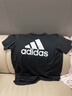 阿迪達斯 （adidas）短袖男女款官方 新款運動(dòng)服寬松圓領(lǐng)舒適透氣休閑舒適T恤 白/小logo M 曬單實(shí)拍圖