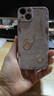 永時(shí) 蝴蝶適用蘋果14pro手機(jī)殼iphone14帶掛繩新款高級(jí)潮牌網(wǎng)紅男女全包液態(tài)高級(jí)清新時(shí)尚防摔套 草紫-波浪邊葫蘆紫+硅膠手繩 蘋果14 曬單實(shí)拍圖