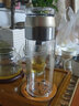 述作 玻璃杯茶杯男士雙層茶水分離泡茶杯辦公室高檔便攜過(guò)濾水杯 香檳金（一品茶道杯） 320ML 曬單實(shí)拍圖