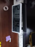 汉时（Hense）大屏电子时钟客厅桌面台钟座钟免打孔挂钟wifi自动对时钟表HA88 C款白色（上下显示、读秒） 实拍图