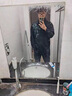 凡迪時(shí)尚（FANDISS）新中式中國風(fēng)盤扣刺繡長袖襯衫男裝設(shè)計(jì)感襯衣外套 黑色 XL 曬單實(shí)拍圖