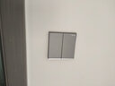 羅格朗（LEGRAND） 開關(guān)插面板逸景深砂銀五孔帶USB家用斜五孔墻壁電源86型多孔插座 五孔 插座 曬單實(shí)拍圖