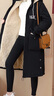 貝娜妮加肥大碼棉服外套女胖MM休閑中長款棉衣女胖子加絨加厚羊羔毛棉襖 黑色 3XL建議175-200斤 曬單實拍圖