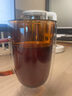 karphome卡普家居玻璃水杯雙層耐熱泡茶杯花茶杯家用把杯馬克杯喝茶杯子 2只（自選顏色） 曬單實拍圖
