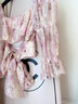 DPLAY2025年秋季法式泡泡袖粉色襯衫女方領(lǐng)蝴蝶結短款上衣襯衣 初戀暈染粉 M 曬單實(shí)拍圖