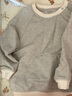 nest designs兒童有機棉家居服衛(wèi)衣衛(wèi)褲男女童寶寶長褲秋冬上衣休閑套裝 衛(wèi)衣（灰色款） 100 （建議身高90-102cm） 曬單實拍圖