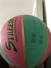 龍動(dòng)力 5號籃球五號小孩幼兒園寶寶小籃球小學(xué)生花式橡膠籃球 5號 橡膠粉綠（配氣筒氣針網(wǎng)兜） 曬單實(shí)拍圖
