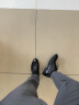 卡帝乐鳄鱼（CARTELO）英伦男士皮鞋商务透气牛皮正装鞋职场办公低帮皮鞋男9274 黑色 42 实拍图