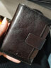 班亞奴（banyanu）2025新款男錢(qián)包豎款短款皮夾多功能頭層牛皮簡(jiǎn)約駕駛證卡包薄潮牌 咖啡色（頭層牛皮）防盜刷 曬單實(shí)拍圖