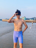 速安視SWANS泳褲男士專業(yè)防曬五分速干短褲游泳褲男潛水游泳裝備紫色L 曬單實(shí)拍圖