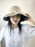 CHALL KITTY防曬帽女夏季黑膠防紫外線(xiàn)遮陽(yáng)帽女士漁夫帽太陽(yáng)帽子草帽2026新款 米色-高端品牌禮盒裝高級感 曬單實(shí)拍圖