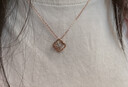 MZMZ四葉草鉑金項鏈女PT950鉆石鎖骨鏈白金吊墜生日紀念日禮物送女友 單鉆款-白金材質(zhì)-鑲嵌天然真鉆 曬單實(shí)拍圖
