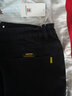 AEMAPE/美國蘋(píng)果 牛仔褲男春秋季寬松直筒加肥加大碼胖子肥佬彈力褲子男 黑色 38 曬單實(shí)拍圖