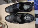高哥隱形增高鞋【清倉特價(jià)】男士休閑皮鞋軟底軟面真皮內增高爸爸鞋 黑色6cm 0931750XA 40 曬單實(shí)拍圖