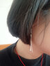 裳淇999足銀耳線(xiàn)女長(cháng)款流蘇顯臉瘦的耳環(huán)氣質(zhì)耳墜耳鏈2020新款潮飾品 雙星耳線(xiàn) 曬單實(shí)拍圖