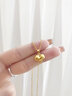 中國黃金（CHINA GOLD）5G黃金吊墜心形黃金女新款足金愛(ài)心老婆情人節生日禮物送女朋友 愛(ài)心吊墜【贈925鏈】約1.6g 曬單實(shí)拍圖