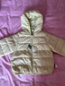 童泰秋冬5個(gè)月-4歲嬰幼兒寶寶輕薄款連帽外出服羽絨服上衣 綠色 90 cm 曬單實(shí)拍圖