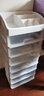 懿儱佩化妝品收納盒桌面多層抽屜式落地收納柜子口紅護膚品梳妝臺置物架 特大號7層（透藍抽屜） 曬單實(shí)拍圖