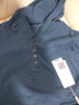 PHJ 纯色t恤女短袖夏季新款套头显瘦竹节棉半袖体恤衫时尚V领上衣 湖蓝 XL 实拍图