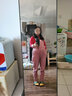 錢(qián)塘娘子孕婦裝夏裝連衣裙V領(lǐng)透氣綁帶外出洋氣中長(cháng)款連衣裙 藍色連衣裙 M【適合約90-120斤】 曬單實(shí)拍圖