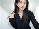 矜持范春秋2025新款韓版寬松V領(lǐng)針織衫女長袖高腰短款上衣毛衣外套女開 黑色 S 曬單實拍圖
