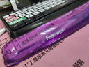 范羅士（Fellowes）辦公游戲防滑鼠標墊人體工學腕托Q彈硅膠護腕鼠標墊手枕手托鼠標墊 硅膠鍵盤托 紫色91437 曬單實拍圖