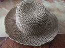 MISMEMO小沿草帽女夏天簡(jiǎn)約蝴蝶結休閑盆帽漁夫帽逛街出游鉤針遮陽(yáng)太陽(yáng)帽 淺咖色 曬單實(shí)拍圖