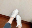 亞歷山大麥昆（Alexander McQueen）女士系帶小白鞋休閑運(yùn)動(dòng)鞋  白色/黑色 35 七夕禮物 曬單實(shí)拍圖
